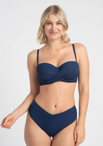 Biustonosz plażowy Venus A650 granatowy bardotka