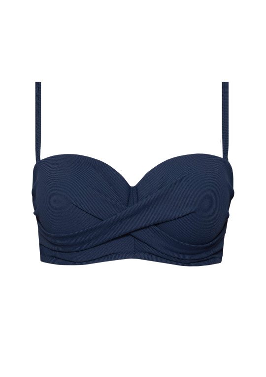 Biustonosz plażowy Venus A650 granatowy bardotka