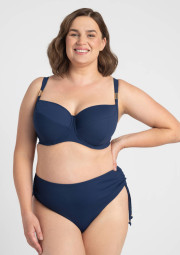 Biustonosz plażowy na duży biust Venus A690 granatowy miękki