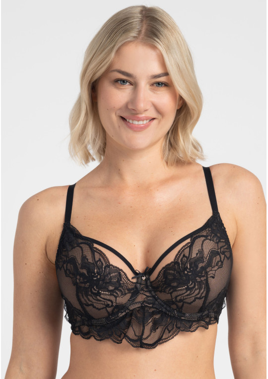 Biustonosz Mystery A123 czarny miękki