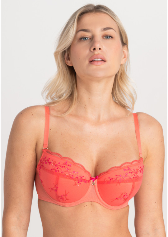 Biustonosz Juno A333 koralowy push-up