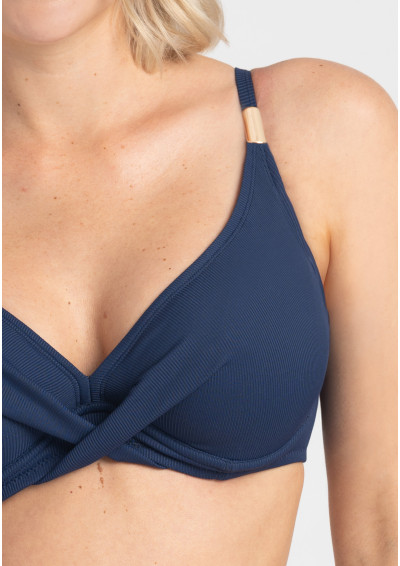 Biustonosz plażowy Venus A620 granatowy miękki