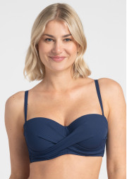 Biustonosz plażowy Venus A650 granatowy bardotka