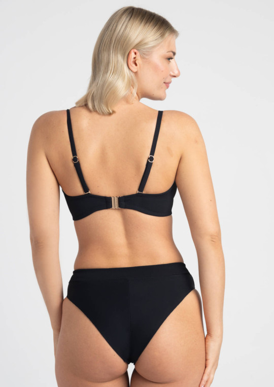 Biustonosz plażowy Venus A620 czarny miękki