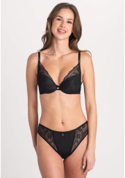 Biustonosz Samanta A479 antracytowy push-up