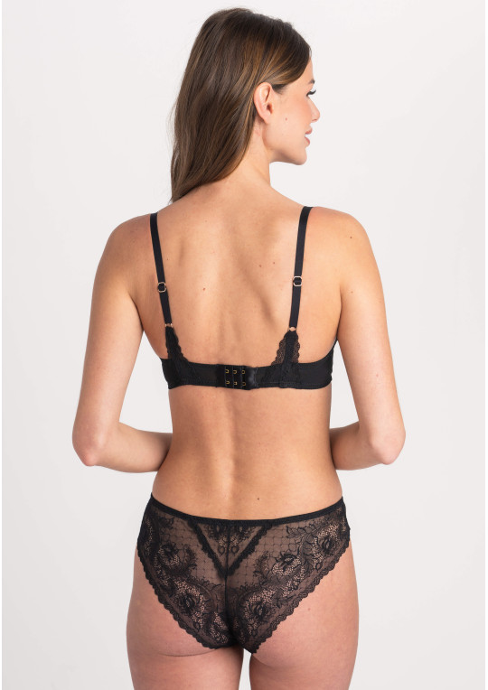 Biustonosz Samanta A479 antracytowy push-up