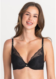 Biustonosz Samanta A479 antracytowy push-up