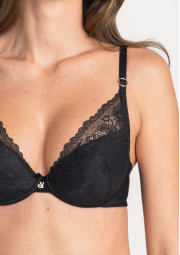 Biustonosz Samanta A479 antracytowy push-up