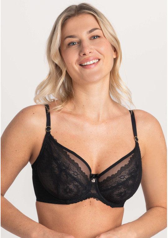 Biustonosz Samanta A123 antracytowy miękki