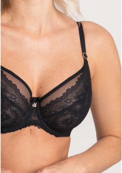 Biustonosz Samanta A123 antracytowy miękki