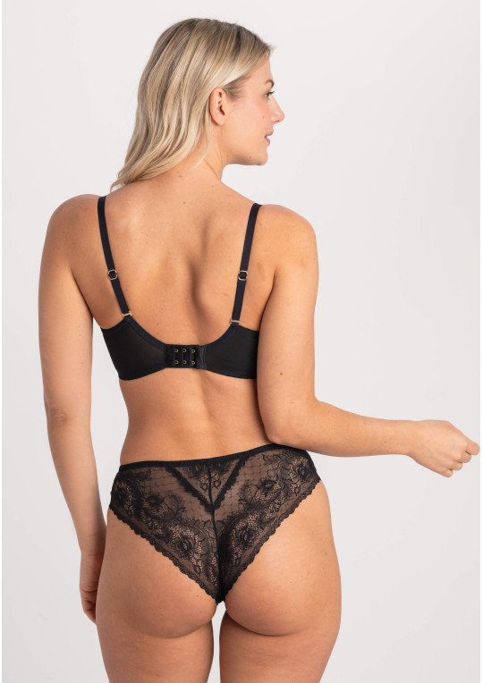 Biustonosz Samanta A123 antracytowy miękki