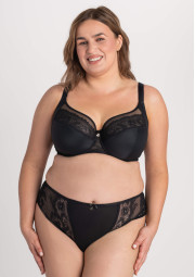 Biustonosz Samanta A910 antracytowy miękki Biustonosz Samanta A910 antracytowy miękki