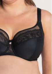 Biustonosz Samanta A910 antracytowy miękki Biustonosz Samanta A910 antracytowy miękki