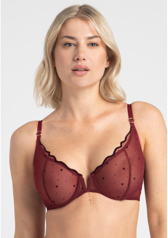 Biustonosz Melania A152 bordowy miękki