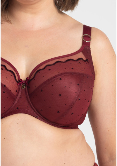 Biustonosz Melania A910 bordowy miękki