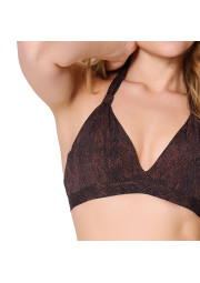 Kostium plażowy dwuczęściowy Snake Print 8214 brązowy Kostium plażowy dwuczęściowy Snake Print 8214 brązowy