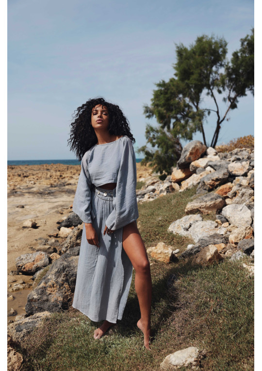 Komplet plażowy dwuczęściowy Eucalyptus 8222 zielony