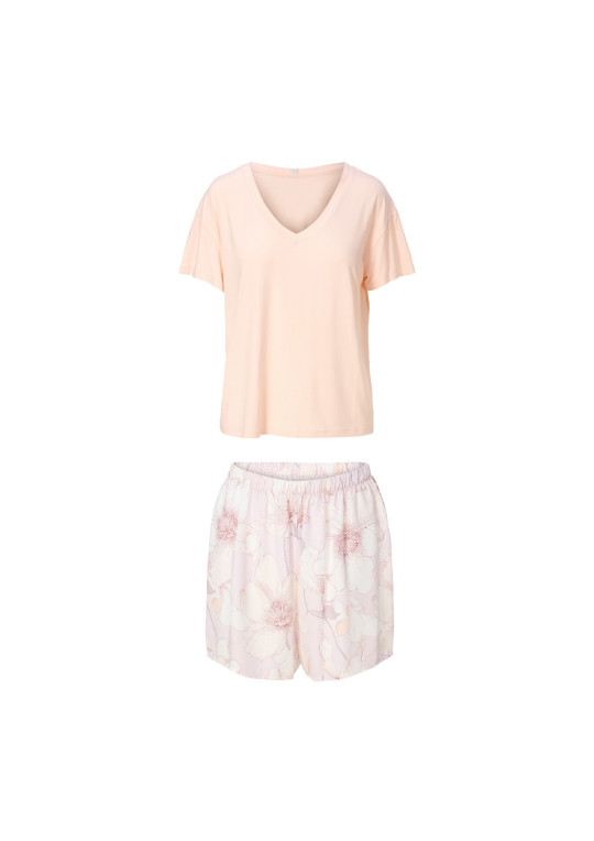 Piżama Apricot Print 8408SET brzoskwiniowy