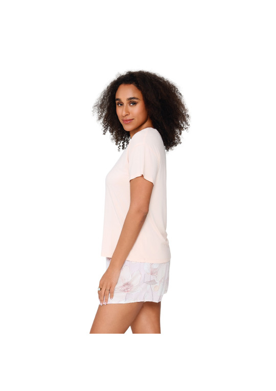 Piżama Apricot Print 8408SET brzoskwiniowy