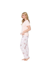 Piżama Apricot Print 8407SET brzoskwiniowy z printem