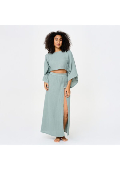 Komplet plażowy dwuczęściowy Eucalyptus 8222 zielony