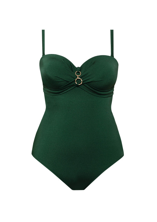 Kostium plażowy jednoczęściowy Mirabel I650 malachitowy