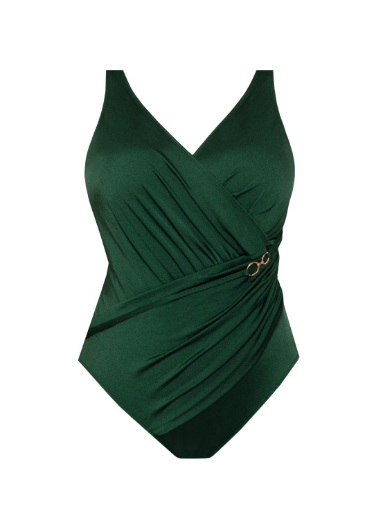 Kostium plażowy jednoczęściowy Mirabel I620 malachitowy