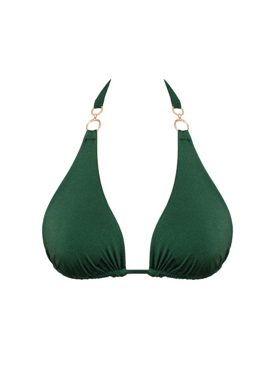 Biustonosz plażowy bikini Mirabel A630 malachitowy miękki