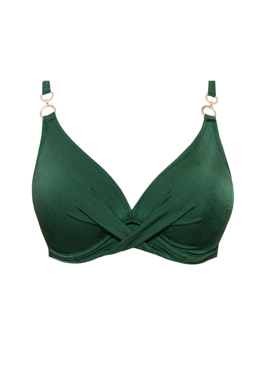 Biustonosz plażowy Mirabel A620 malachitowy miękki