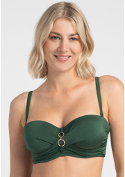 Biustonosz plażowy Mirabel A650 malachitowy bardotka Biustonosz plażowy Mirabel A650 malachitowy bardotka