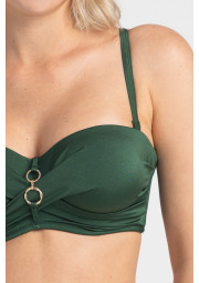 Biustonosz plażowy Mirabel A650 malachitowy bardotka Biustonosz plażowy Mirabel A650 malachitowy bardotka