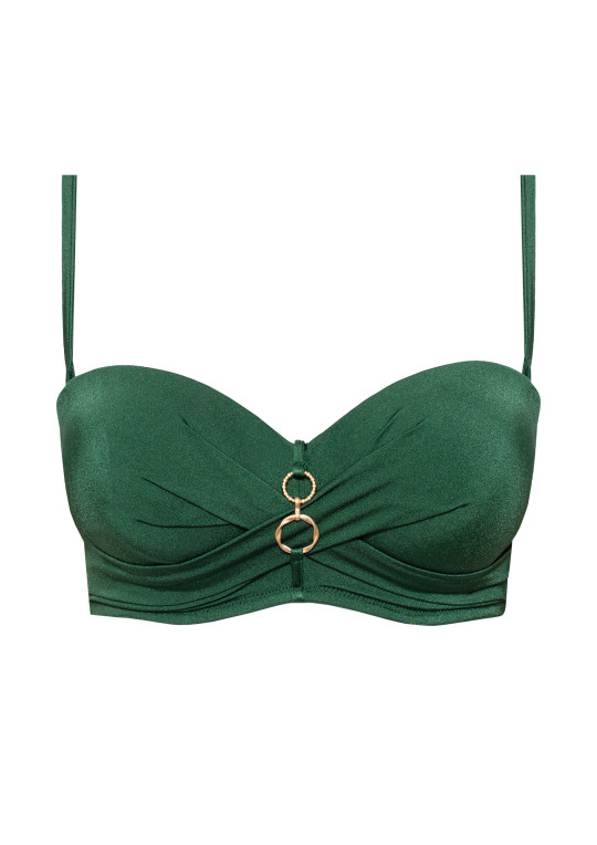 Biustonosz plażowy Mirabel A650 malachitowy bardotka