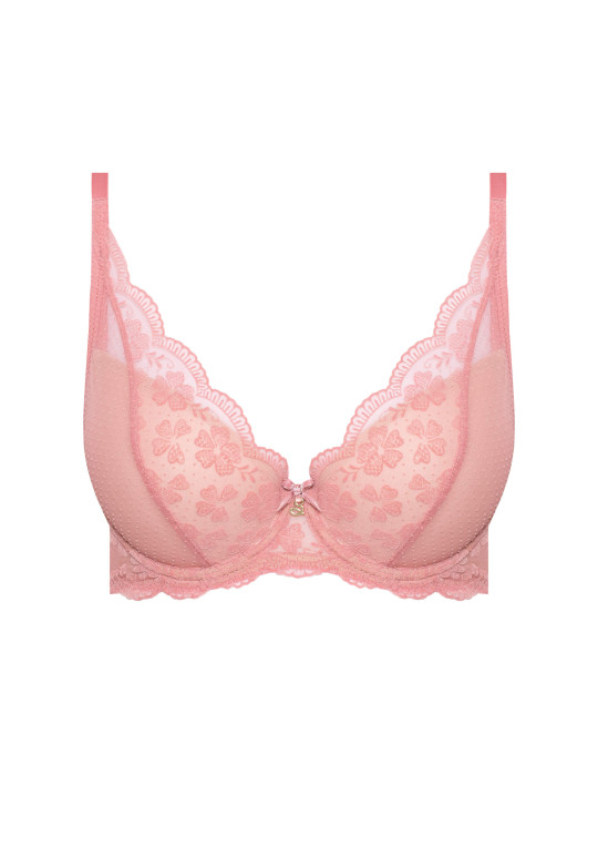 Biustonosz Rose A475 różany push-up