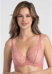 Biustonosz Rose A475 różany push-up