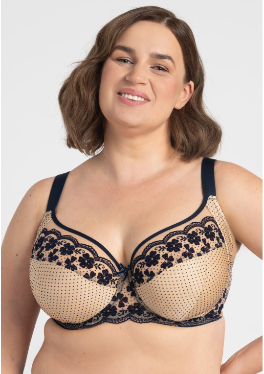 Biustonosz Scarlett A910 granatowy miękki