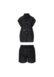 Komplet plażowy dwuczęściowy Black 8233 czarny