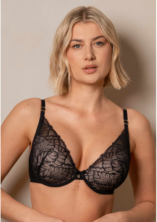 Biustonosz Amelia A440 czarny push-up