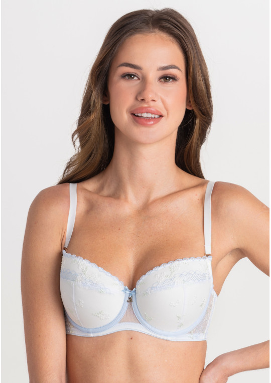 Biustonosz Selina A333 milkblue push-up