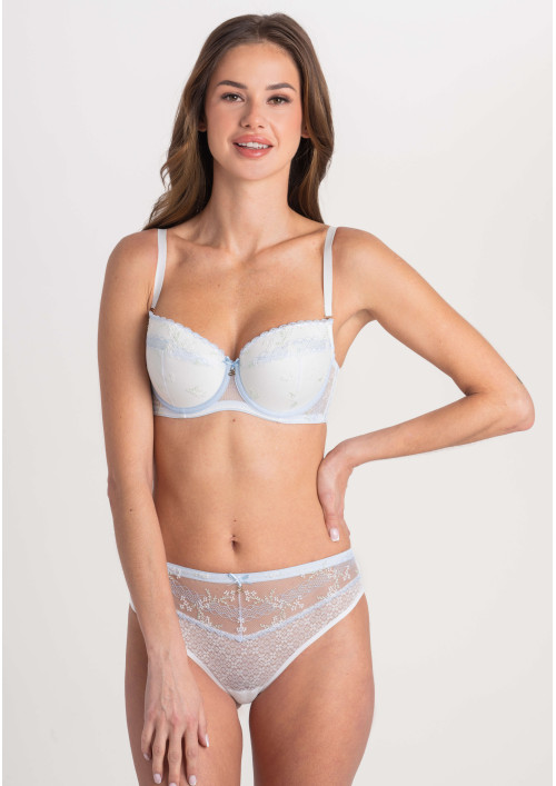 Biustonosz Selina A333 milkblue push-up