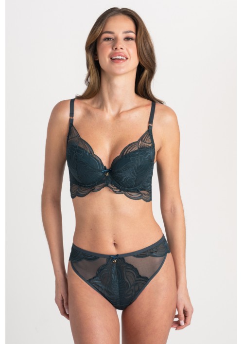 Biustonosz Inez A332 morski push-up