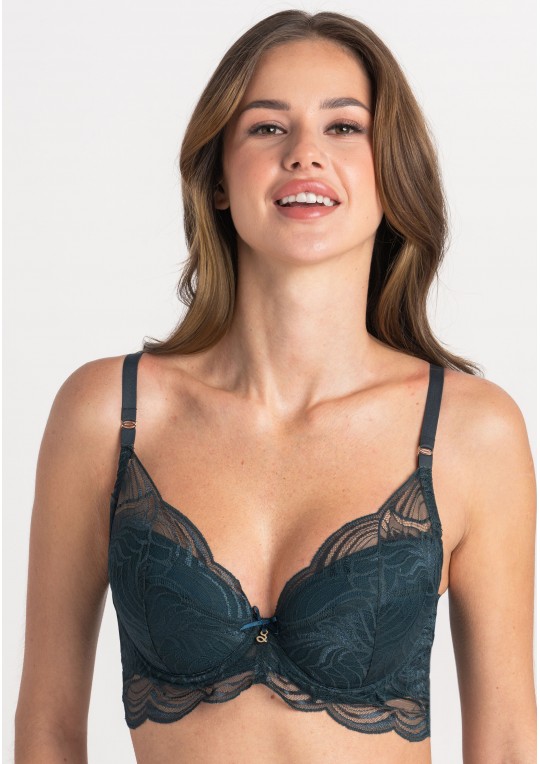 Biustonosz Inez A332 morski push-up