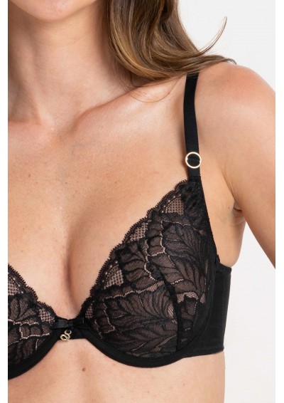 Biustonosz Amelia A440 czarny push-up