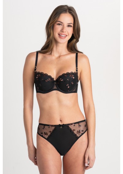 Biustonosz Ophelia A333 czarny push-up
