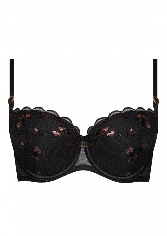 Biustonosz Ophelia A333 czarny push-up