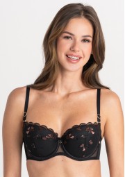 Biustonosz Ophelia A333 czarny push-up