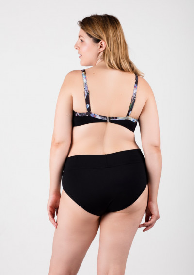 Biustonosz plażowy czarny miękki