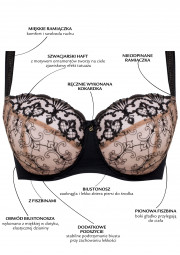 Biustonosz czarny miękki Biustonosz czarny miękki