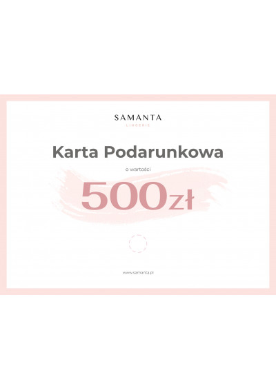 Karta Podarunkowa - 500zł