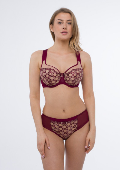 Biustonosz rubinowy miękki