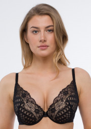Biustonosz czarny push-up Biustonosz czarny push-up